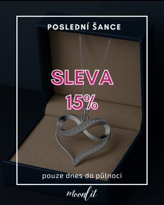 ⏳ Poslední šance! Jen dnes můžete získat všechny šperky Moonlit se slevou -15 %. 💍 Stačí v košíku zadat kód DNY15 a sleva...